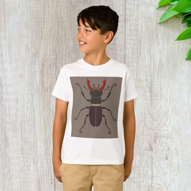 Ekhornsbagge Fet Minimalistisk Insekt T Shirt (Skapare uppladdad)
