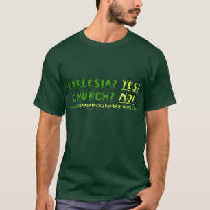 Ekklesia? JA! i underminera grönt/titaniumgult T-shirt