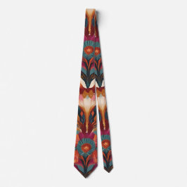 Eklectisk Blommigt och Geometric Boho Neck Tie Slips