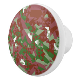 Eklectiskt Mod Retro Geometric jul Mönster Knopp