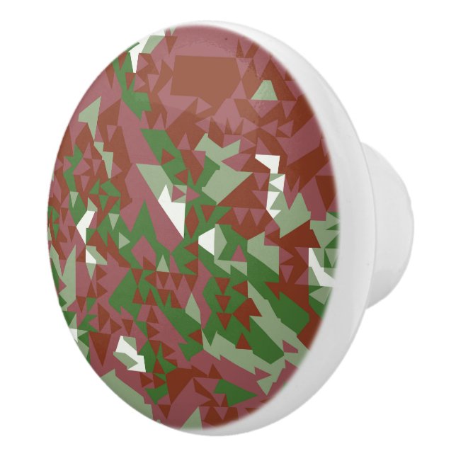 Eklectiskt Mod Retro Geometric jul Mönster Knopp (Höger)