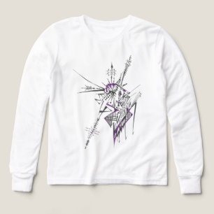 Eklektisk Färgrik Abstrakt Tribal Tattoo-konst T Shirt