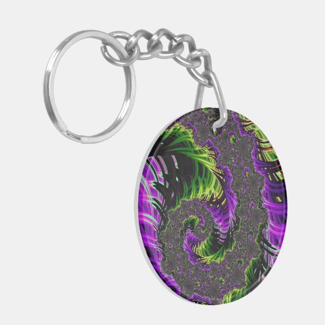 Eklektisk Psykedelisk Spiral Fraktal Abstrakt Kons (Vänstra Framsidan)