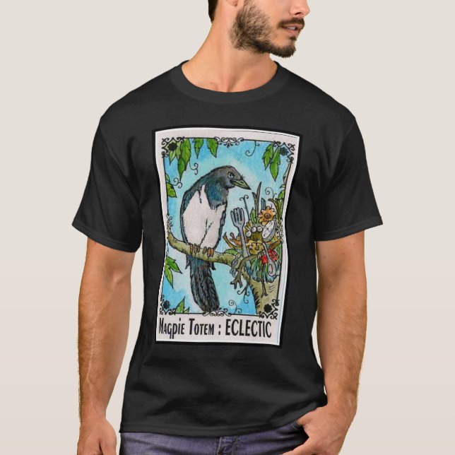 Eklektisk skataTotem Tee (Framsida)