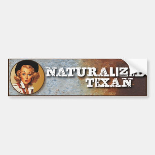 Eklektiska Texas: Naturaliserad Texan! Bildekal