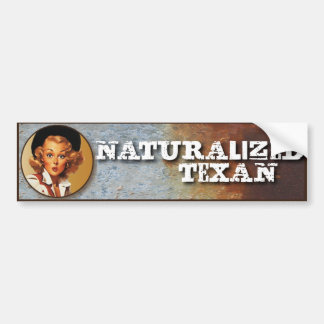 Eklektiska Texas: Naturaliserad Texan! Bildekal