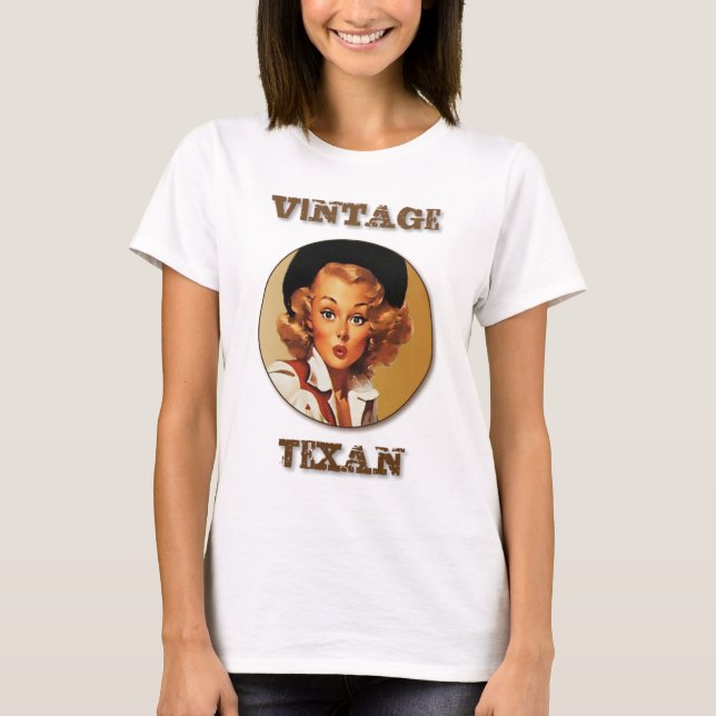 Eklektiska Texas: VintageTexan! T-shirt (Framsida)