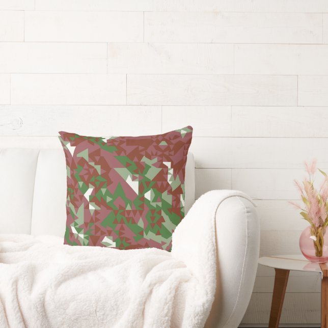 Eklektiskt Modern Retro Geometriskt Julmönster Kudde (Soffa)