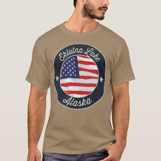 Eklutna Sjö - Patriotic Alaska Souvenir T-Shirt