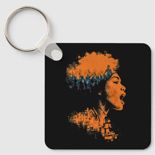 Eko av folkmassan nyckelring (Framsida)