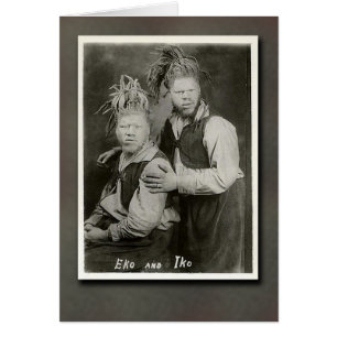 Eko och Iko "Manar från Mars" Circus Performers Hälsningskort
