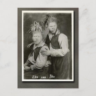 Eko och Iko "Manar från Mars" Circus Performers Vykort