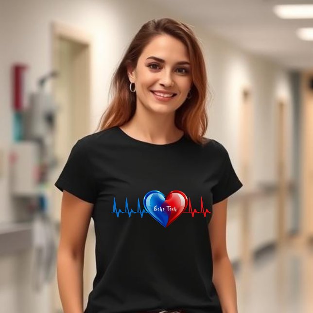 Eko Tech-Kardiologisk Sonograf T Shirt (Echo Tech-Cardiac Sonographer T-Shirt)