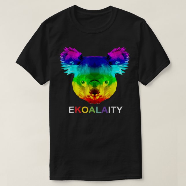 Ekoalaity Cute Koala Bears Gay Lgbt Rainbow Pride T Shirt (Design framsida)