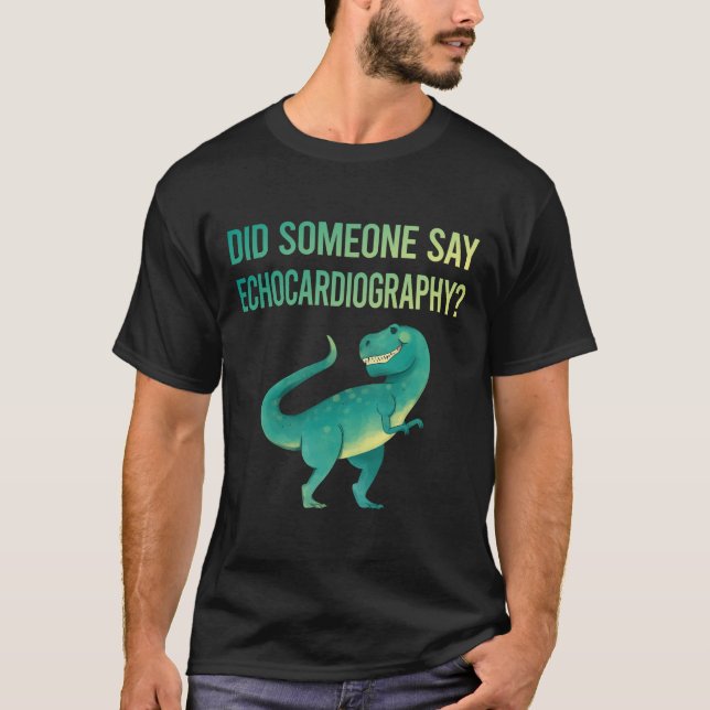 Ekokardiografi Ekokardiograf Ekokardiogram T Shirt (Framsida)