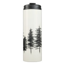 EKOLINJERAT Tumbler MED Gräs Träd-Chic-design