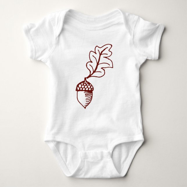 Ekollon ett träd för Oak för Romper för bietbaby T-shirt (Framsida)