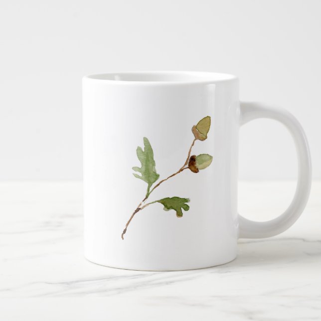 Ekollon och ekblad | jumbo mugg (Höger)