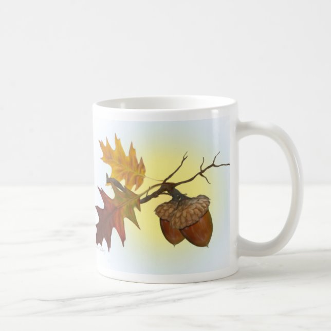 Ekollon- och Oaklöv Kaffemugg (Höger)