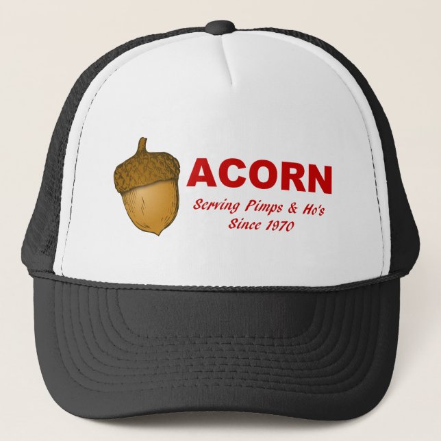 Ekollon: PortionPimps & hos efter hatten 1970 Truckerkeps (Framsida)