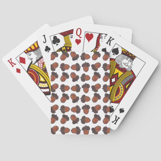 Ekollon som leker kort casinokort (Baksidan)