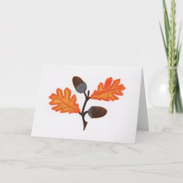Ekollonthanksgivingkort Helgkort (Framsida)
