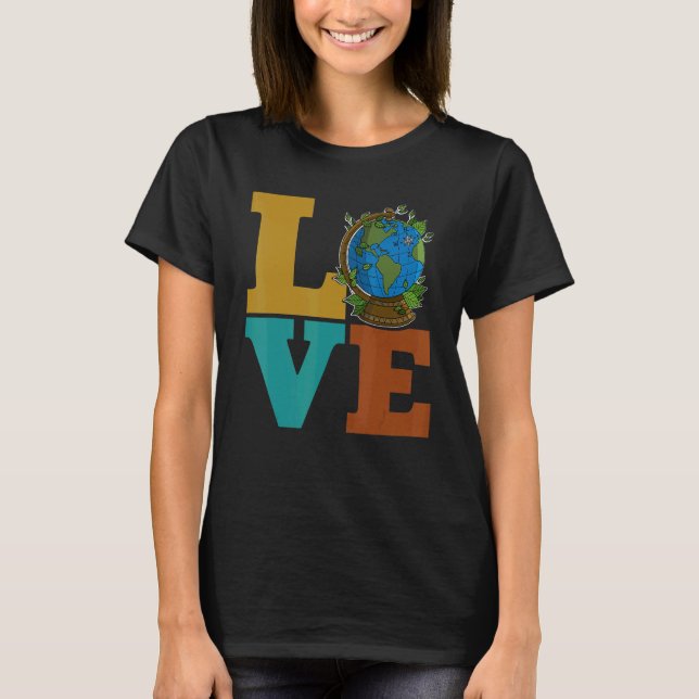 Ekologer, djur för miljöskydd t shirt (Framsida)