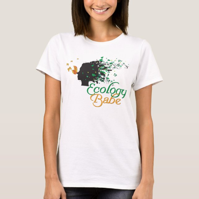 Ekologi Babe Nature älskare shirt Tee (Framsida)