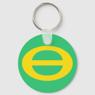Ekologiflagga Keychain Nyckelring