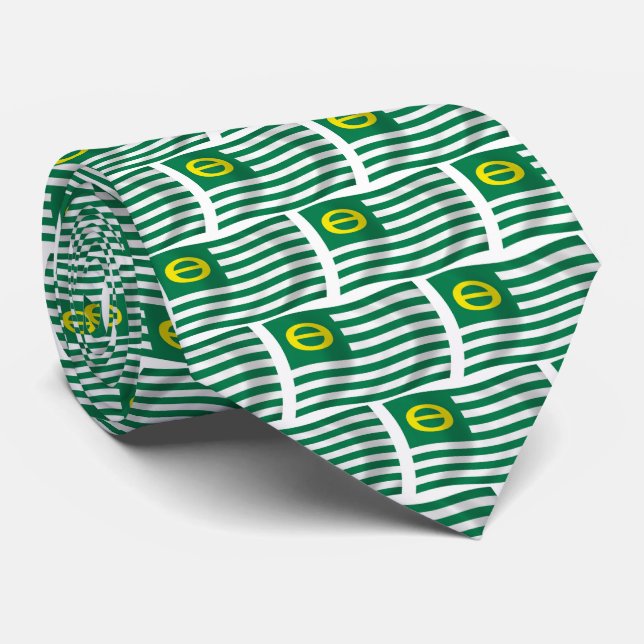 Ekologirörelsens flaggband slips (Rullad)