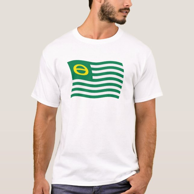 Ekologirörelsens flaggtröja t shirt (Framsida)