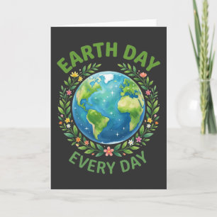 Ekologisk Jordens Dag Varje Dag naturälskare prese Kort