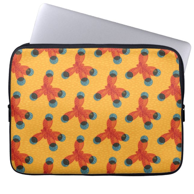 Ekologisk kemi Geek Molecule Mönster Chemist Laptop Sleeve (Framsidan)