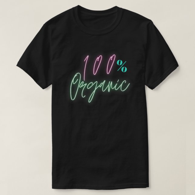Ekologisk livsstil som ger god kost t shirt (Design framsida)