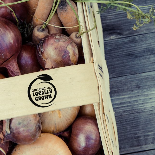 Ekologisk och lokal odling, odling stämpel (Skapare uppladdad)