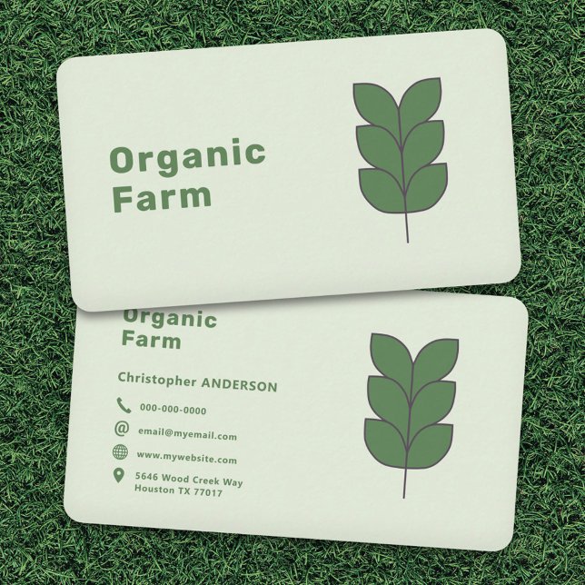 Ekologisk odling visitkort (Organic Farm Business Card)