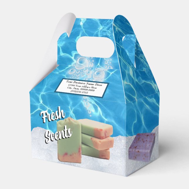 Ekologisk presentasklåp för badtvålskunder presentaskar (Framsidan Sidan)