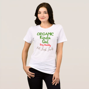 Ekologisk Snälla Tjej Roliga Mat T-shirts