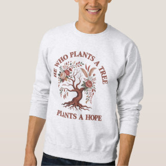 Ekologisk Träd-dags T-shirt Lång Ärmad Tröja