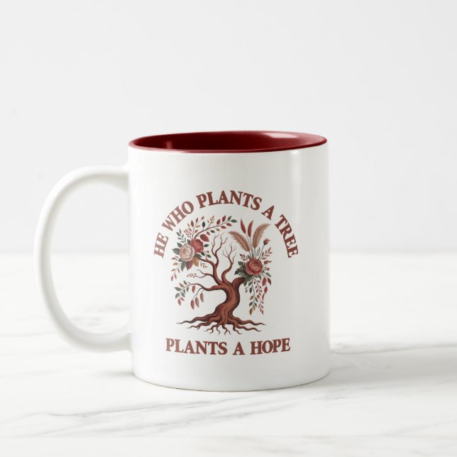 Ekologisk Trädags Kaffe Mugg (Vänster)