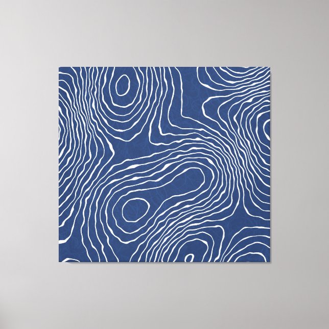 Ekologisk utskrift av jordlinje. canvastryck (Framsida)