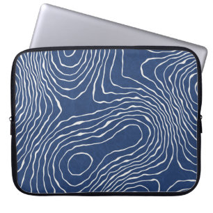 Ekologisk utskrift av jordlinje. laptop fodral