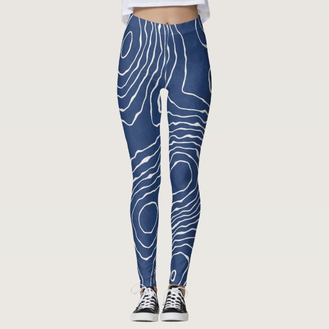 Ekologisk utskrift av jordlinje. leggings (Framsida)