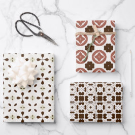 Ekologiskt blomsterinpackningspapper platt ark set