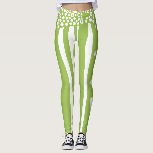 ekologiskt flöde modern rustik leggings (Framsida)