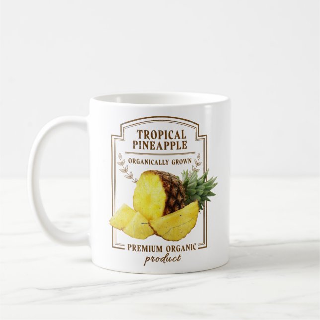 Ekologiskt odlad ananas kaffemugg (Vänster)