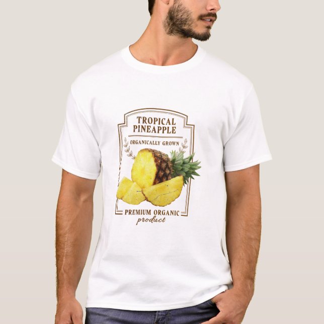 Ekologiskt odlad ananas t shirt (Framsida)