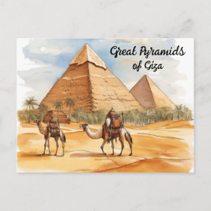 Ekon av evigheten: Giza-sandens väktare Vykort