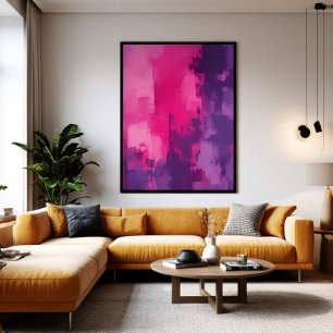 Ekon av Magenta Canvastryck