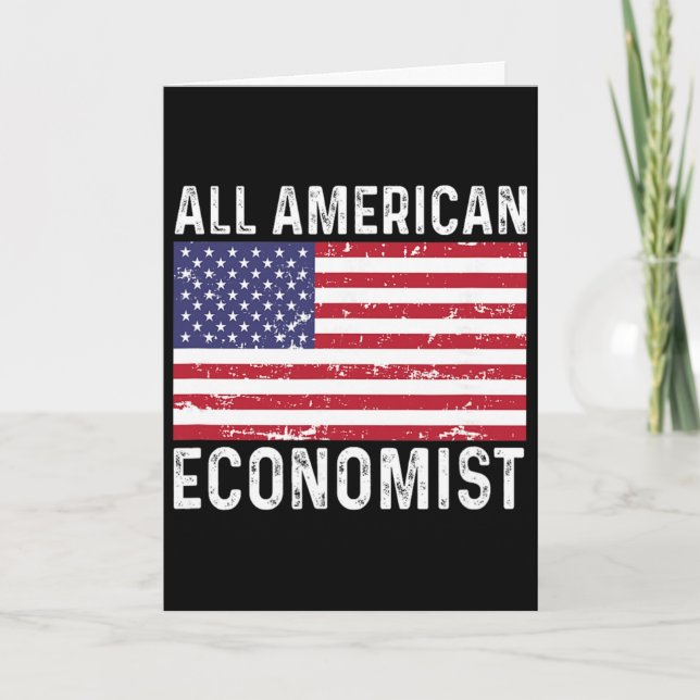 Ekonom Ekonom 4:e Fjärde Juli Allt Amerikanskt  Kort (Framsida)